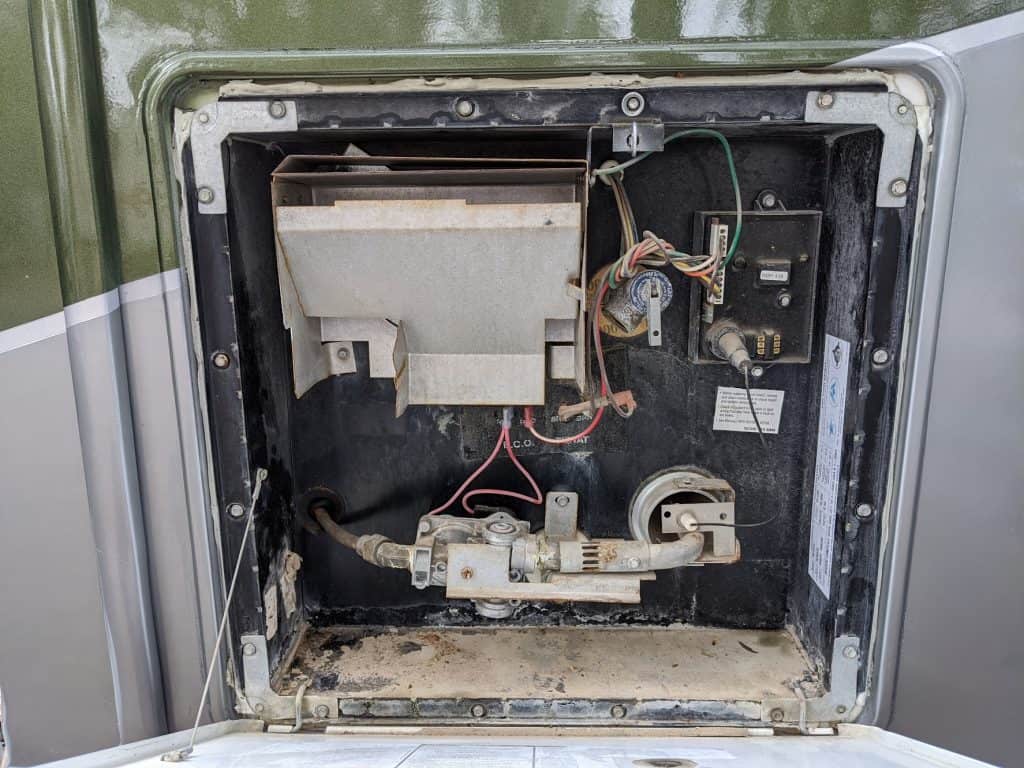 old rv water heater