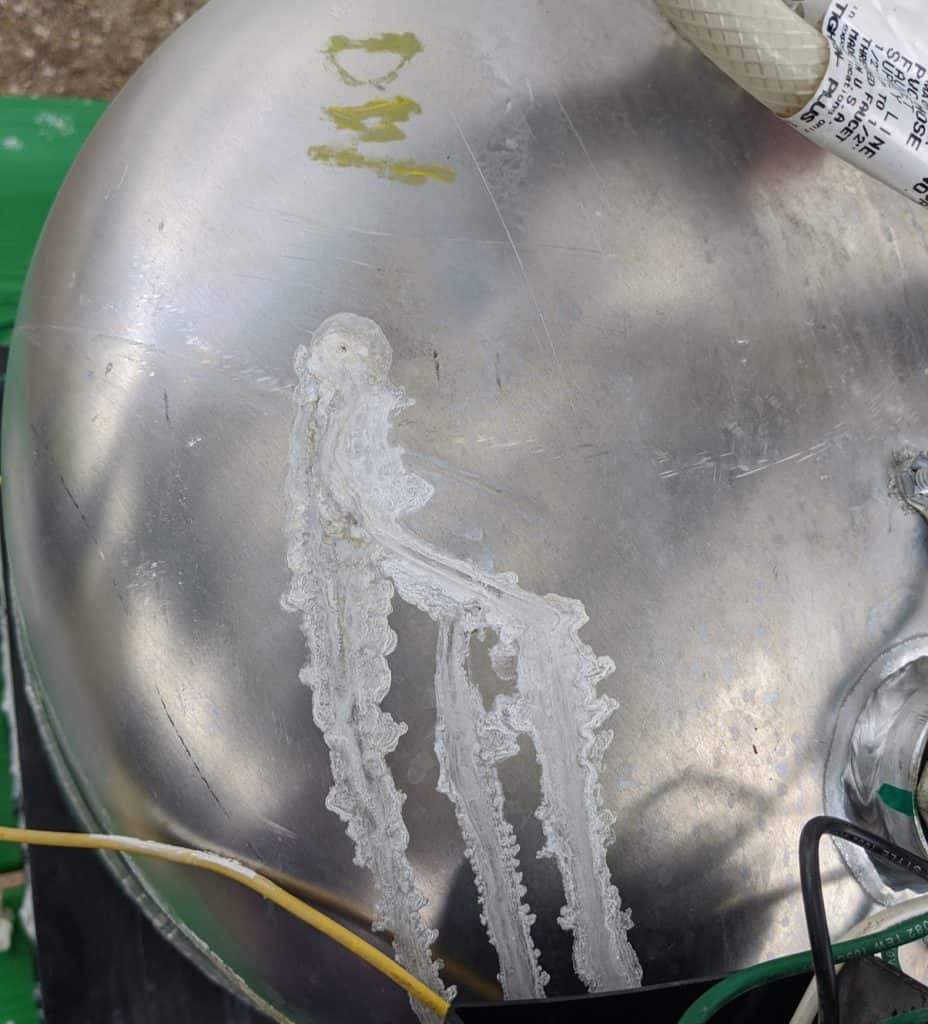 pinholes in rv water heater