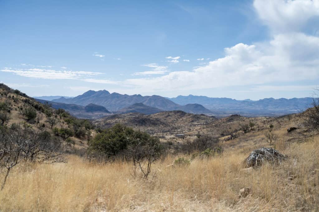 This Southern Arizona Ghost Town Was Once A Silver Boomtown (Now It’s Crumbling In The Desert) 4 mountains of southern arizona looking south from alto camp ghost town