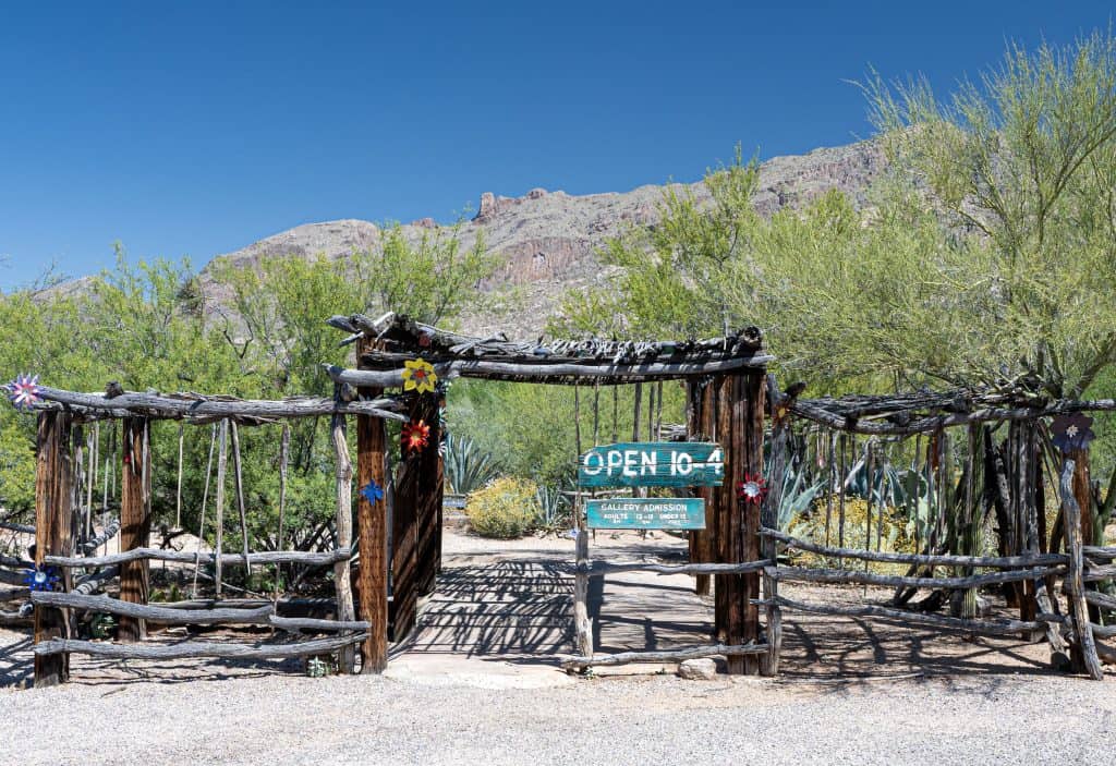 A Tucson Art Gallery That Feels As Untamed As The Desert Around It 4 gallery entrance 1