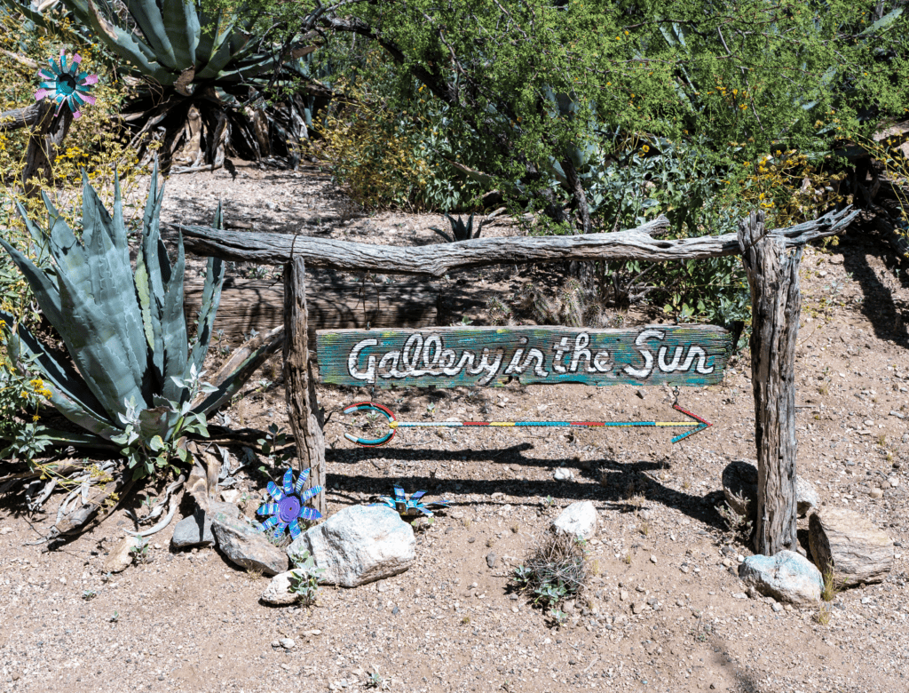 A Tucson Art Gallery That Feels As Untamed As The Desert Around It 6 gallery entrance sign