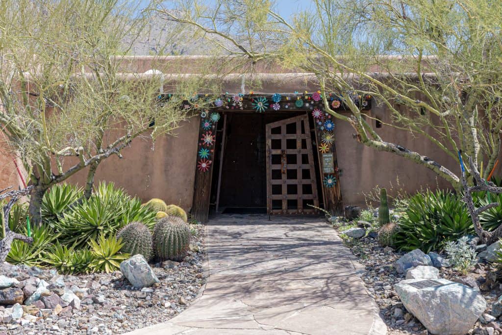 A Tucson Art Gallery That Feels As Untamed As The Desert Around It 2 gallery front door from outside