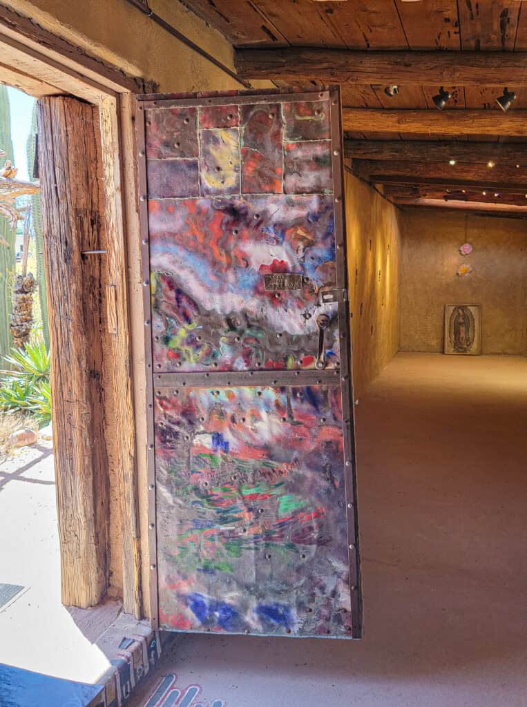 A Tucson Art Gallery That Feels As Untamed As The Desert Around It 25 painted door