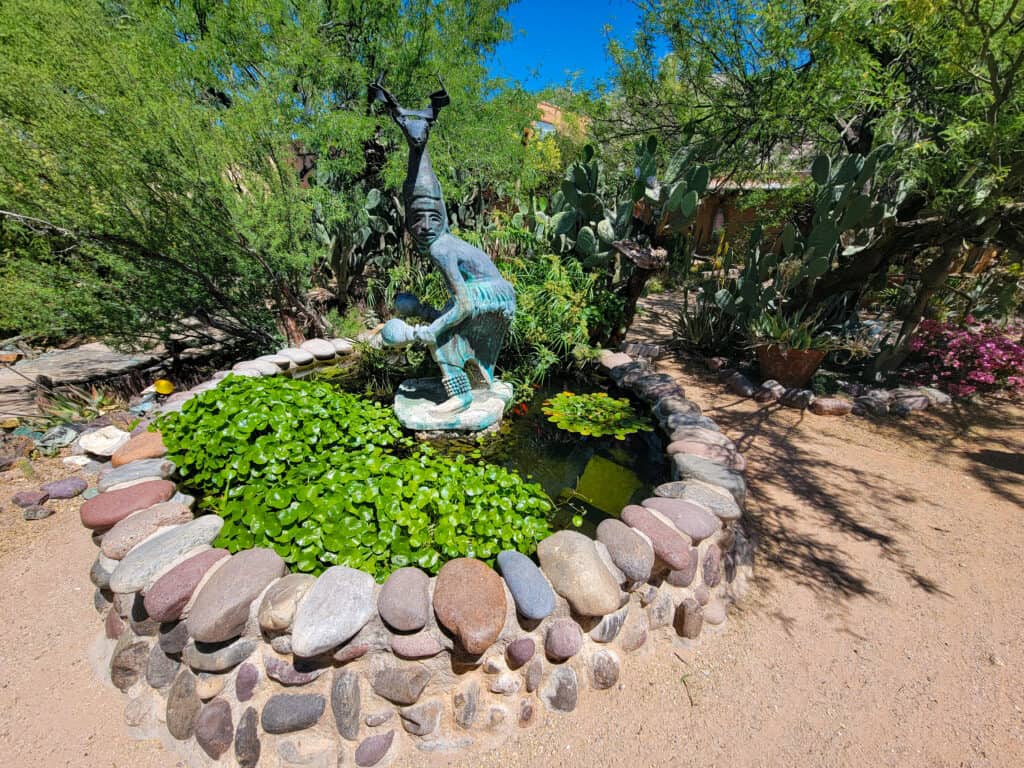 A Tucson Art Gallery That Feels As Untamed As The Desert Around It 13 yaqui deer dancer fountain